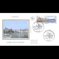 FDC soie - Pornic, Loire Atlantique - oblit 22/5/2010